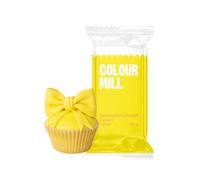 Colour Mill Decorators Dough Yellow: Smooth Sugar Paste for Covering Cakes, Cupcakes and Cookies, Easy to Roll and Colour, Fondant for Cake Decorating and Figurines - 250g