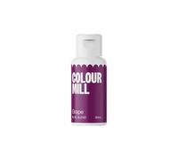 Colour Mill Oil Based Food Colouring Grape - Next Generation Oil Based Food Colouring for Baking, Decorating, Icing and Cooking Food Dye DIY Slime and Crafts Making Burgundy - 20 ml