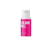 Colour Mill Oil Based Food Colouring Hot Pink - Next Generation Oil Based Food Colouring for Baking, Decorating, Icing and Cooking Food Dye DIY Slime and Crafts Making Burgundy - 20 ml