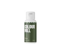 Colour Mill Oil Based Food Colouring Olive - Next Generation Oil Based Food Colouring for Baking, Decorating, Icing and Cooking Food Dye DIY Slime and Crafts Making - 20 ml