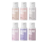 Colour Mill Oil Based Food Colouring Bride Set/6 - Next Generation Oil Based Food Colouring for Baking, Decorating, Icing and Cooking Food Dye DIY Slime and Crafts Making Burgundy - 6 x 20 ml