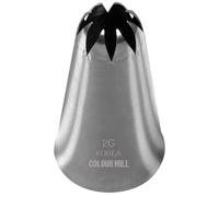 Colour Mill Piping Tip 2G M Closed Star, Piping Nozzle for Cake Decoration DIY Icing Nozzle Tool Professional Piping Tip, 2G M Closed Star