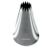 Colour Mill Piping Tip 4B M Open Star, Piping Nozzle for Cake Decoration DIY Icing Nozzle Tool Professional Piping Tip, 4B M Open Star