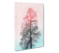 Colour of the Tree Canvas Print | Gallery Wrapped 30mm Frame Wall Art | 30x20 inches | Ready to Hang | Abstract Landscape Picture | Living Room Bedroom Lounge Office