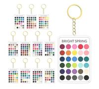 Colour Palette Cards, 12 Piece Acrylic Seasonal Matching Guide, Portable | Season Color Cards, Clear Acrylic Design Provides A Portable Reference for Matching Outfits, Makeup, Styling, Fashion, and Cr