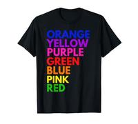 Colour Rainbow Optical Illusion Funny Colour Illusion Value Graphic T-Shirt