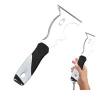 Colour rows - multiple colour remnants, paint scraps | Stainless steel crevice tool for painting the spatula mass | Abliction the with ergonomic handle, seal remover