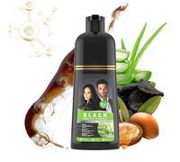 Colour Shampoo Hair Dye, Instant Grey Coverage, Nourishing Shampoo for Grey Concealment, 500 ml for Curls, Fine Thick Hair, Daily Care