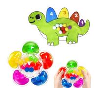Colour Sorting Toys,2pcs Colour Sorting Toys for Toddlers,Dinosaur Toddler Sensory Toys Toddler Fidget Toys,Sorting Toys for Toddler Activities Math Skills Games Fine Motor Quiet Travel Essential