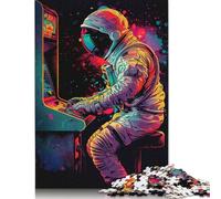 Colour Space Astronauts Puzzle Stress Reliever 100% Recycled Cardboard Jigsaw Puzzle for Adult Children Unique Gift 1000pcs (75x50cm)