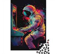 Colour Space Astronauts Puzzle Toy Educational Game Premium Cardboard Jigsaw Puzzle for Adult Children 1000pcs (38x26cm)