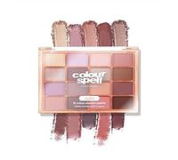 Colour Spell 16 Shade Eyeshadow Palette Nudes. Matte and Shimmer, Talc-Free and Cruelty-Free