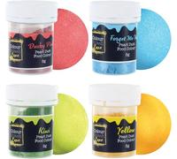 Colour Splash Brights Multipack, Food Colouring Dust, Powder Colour, Shimmering Finish, Add Sheen To Cake Decorations, Bakes, Icing, Pastes & Chocolate - 4 Pack