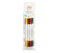 COLOUR SPLASH Edible Food Colouring Pens | 8 Pack | Dual Tip Icing Pens, Food-Safe Paint Markers for Writing Messages & Drawing on Cakes & Cupcakes, Colourful & Easy to Use