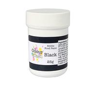 COLOUR SPLASH Edible Food Paint, Natural Cake Decorating Paints, Ready to Use, Add Shine & Sparkle to Cakes & Decorations, Suitable for Sugar Paste, Marzipan & Modelling Pastes - Black 25g
