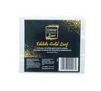 Colour Splash Edible Gold Leaf | 5 Pack | Ultra Fine Food Safe Gold Leaf For Cake Decorating, Baking, Cooking, Desserts, Chocolate, and Craft - 80mm x 80mm