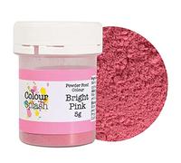 COLOUR SPLASH Food Colouring Dust, Powder Color, Edible, Matt Finish, Use on Cake Surfaces, Decorations Or Mix In Icing to Create Colourful Cakes & Bakes - Bright Pink 5g