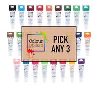 Colour Splash Food Colouring Gel by Culpitt - Choose Any 3 Vibrant Shades (3 x 25g) - High-Strength Gels for Baking and Decorating