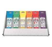 Colour Splash Food Colouring Gel Rainbow Colours 6 Set, supplied in shrink wrapped retail gift box with window Easy to Use Squeezy Tubes, Transform Plain Cakes Into Bright, Eye-Catching Creations