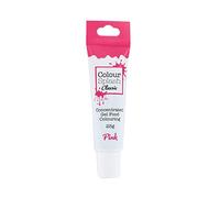 COLOUR SPLASH Food Colouring Gel Tube, Edible Ingredients, Highly Concentrated Gels, Easy to Use Squeezy Tubes, Transform Plain Cakes Into Bright, Eye-Catching Creations, Pink, Natural Flavor, 25g