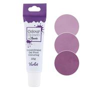 Colour Splash Food Colouring Gel | Violet | Highly Concentrated Gels, Easy To Use Squeezy Tubes, Edible Ingredients, Transform Plain Cakes Into Bright, Eye-Catching Creations - Violet 25g