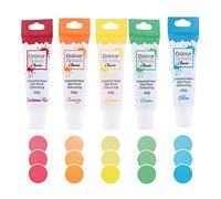 Colour Splash Food Colouring Gels, Rainbow Brights 5 Pack, Highly Concentrated Gels, Easy to Use Squeezy Tubes, Transform Plain Cakes Into Bright, Eye-Catching Creations - Mulitpack