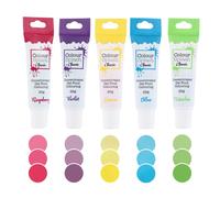 Colour Splash Food Colouring Gels Unicorn 5 Pack Highly Concentrated Gels E