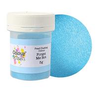 COLOUR SPLASH Pearl Food Colouring Dusts, Lustre Dust For A Pearlescent Finish to Cake Surfaces Or Decorations, Create A Rainbow Cake Kit With An Assortment of Glistening Colours - Pearl - Forget Me Not 5g