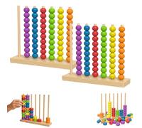 Colour Stack Challenge Game, Fast Pattern Challenge Ring Stack Puzzle for 2 Players, Colour Matching Educational Learning Games Sensory Toys For Kids (max) (A-2PCS)