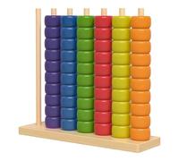 Colour Stack Challenge Game, Wooden Color Matching Stacking Ring Puzzle Game, Fast Pattern Challenge Toy for 2 Players, Competitive Educational Brain Teaser for Family Game Night & Kids Learning