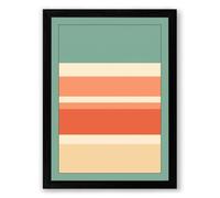 Colour Strata Minimalist Framed Wall Art Print A3 (42×29.7cm) Black, Wall Decor for Living Room, Bedroom, Office & Home, Ready to Hang, Art Gift
