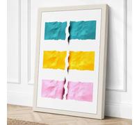 Colour Studies Minimalist Canvas Wall Art Print 30x20 Inch