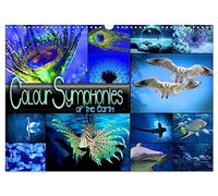 Colour Symphonies of the Earth (Wall Calendar 2027 DIN A3 landscape), CALVENDO 12 Month Wall Calendar: Atmospheric collages in fascinating colour combinations
