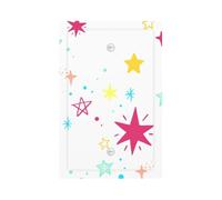 Colour The Stars Modern Single-Gang Switch Wall Plate â€“ Premium Pc Material Decorative Cover with Full-Panel Printed Design, Easy Installation for Residential & Commercial Use