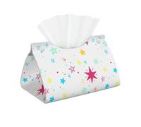 Colour The Starslong Leather Tissue Box Cover-Advanced Fully Printed Pvc Leather Tissue Holder, With Foldable Design, Waterproof And Easy To Clean, Is A Living Room, Bedroom, Office And So On.