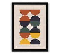 Colour Theory Cycles Geometric Framed Wall Art Print A3 (42×29.7cm) Black, Wall Decor for Living Room, Bedroom, Office & Home, Ready to Hang, Art Gift