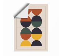 Colour Theory Cycles Geometric Unframed Wall Art Print A1 (84.1×59.4cm), Wall Decor for Living Room, Bedroom, Office & Home, Art Gift