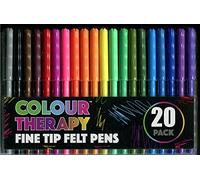Colour Therapy Fine Tip Felt Pens 20 Pack