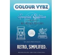 COLOUR VYBZ | Special Edition: Retro, Simplified: Large Print Coloring Book | Supports Reminiscence Therapy & Long-Term Memory Retrieval