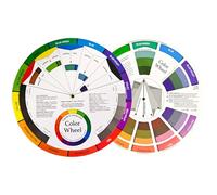 Colour Wheel 9.05 Inch/23cm - Paint Mixing Guide for Artists - Durable Hardboard with Precise Colour Theory Chart for Acrylic, Oil, Watercolour Painting & Makeup Art