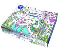 Colour Your Own Amazing Animals Book + Puzzle