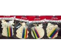 Colour Your Own Christmas Character Face Hanging Wooden Decoration - Assorted Designs