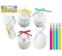 Colour Your Own Eggs With Pens - (Set of 4) - Fun & Unique Diy Craft Supplies - Perfect For Easter & Home Decor