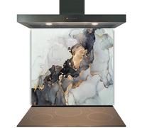 Colour2Glass Printed Toughened Glass Splashback for Kitchen, Tempered Heat-Resistant Glass Splashbacks with Polished Edges for Cooker and Hob Backsplash (Design 2047, 60 x 75cm)