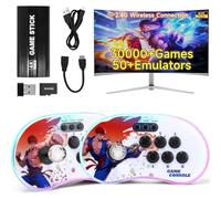 Colourbing A16 Retro Games Console - Wireless Connection,30000 Classic Games,two Separate 3D Joysticks,RGB Ambient Lighting,4K HD HDMI TV Retro Gaming Stick, for Boys & Girls