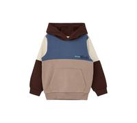 Colourblock Hoodie Sweatshirt, Brushed Interior Child s.Oliver Marron 4/5 years