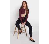 Colourblock Knitted Jumper M&Co Burgundy 10-12