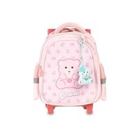 Colourbook - Coccolotti School Backpack Trolley Bag Includes a Love&Tell Extendable Handle Dimensions 38 x 25 x 12 cm Officially Licensed Product, Classic Pink, M, Casual