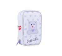 Colourbook - Pencil Case 1 Zip Coccolotti, Organization with Inner Flap, Complete Set 30+ Pieces, Classic Lilac, modern