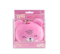 Colourbook Pocket Pets Plush Coin Purse, with Carabiner and Key Hook, Double Zip Pocket, 12 x 10.5 x 6 cm, 3 Variants, Dark pink, modern